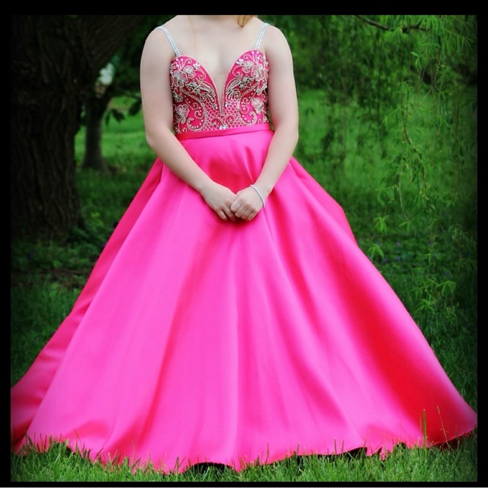Pink Embellished Gown